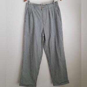 Banana Republic 100% Cotton Striped pants Cuffed size 31/32 Beach Vacation